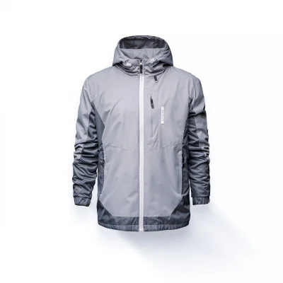 Demi-season jacket Rival Gray graphite waterproof autumn spring face