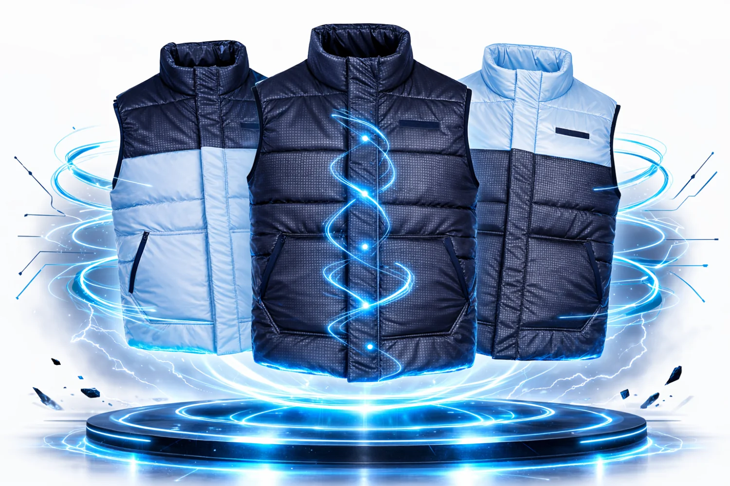 ZAMESS® Houndstooth Magnetic Vest — технологичный жилет HYPER