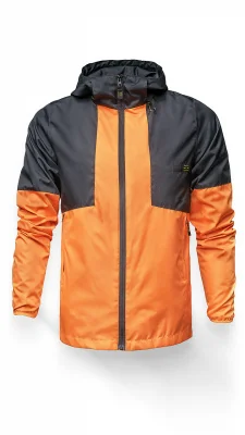 Ветровка zCROSSWAY (Черный/Оранжевый, 40)