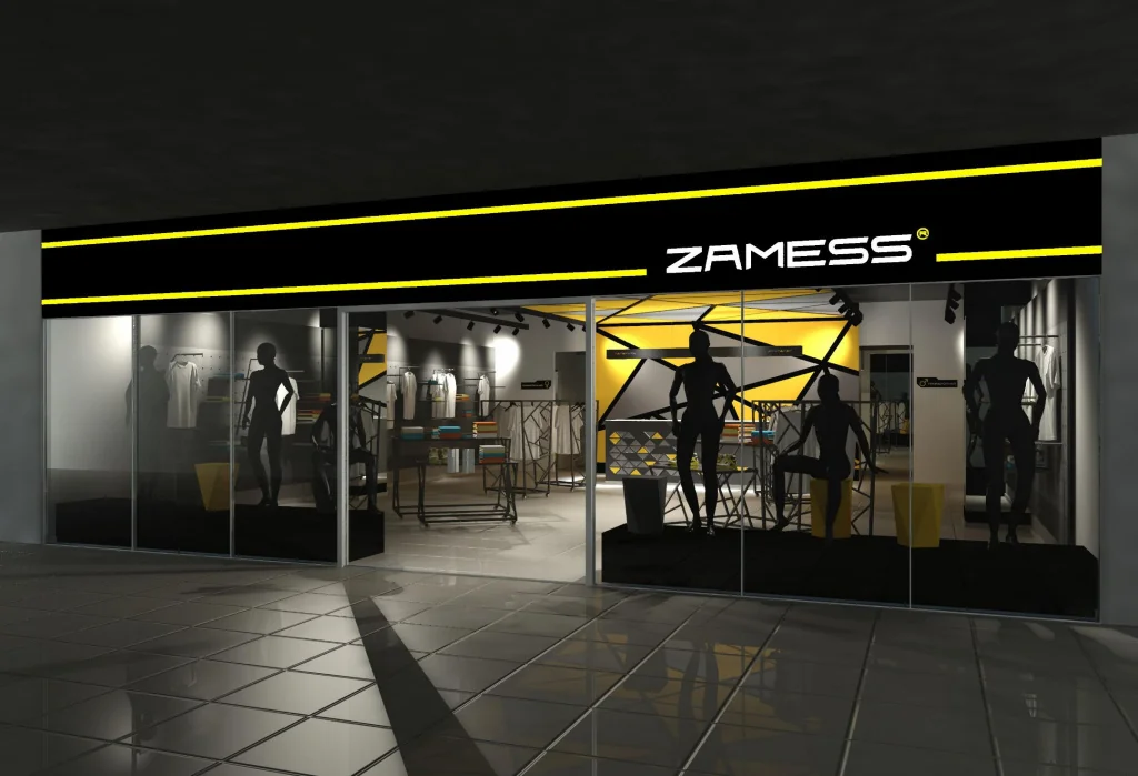 3D макет для оффлайн магазина брендовой одежды