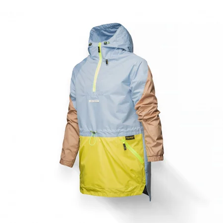 Анорак Brisk (Голубой/Бежевый/Лайм, 46)