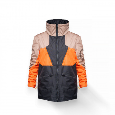 Ветровка Converted (Бежевый/Мандарин/Черный, 44)