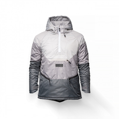 Anorak Cross bands autumn-spring light grey grey dark grey face